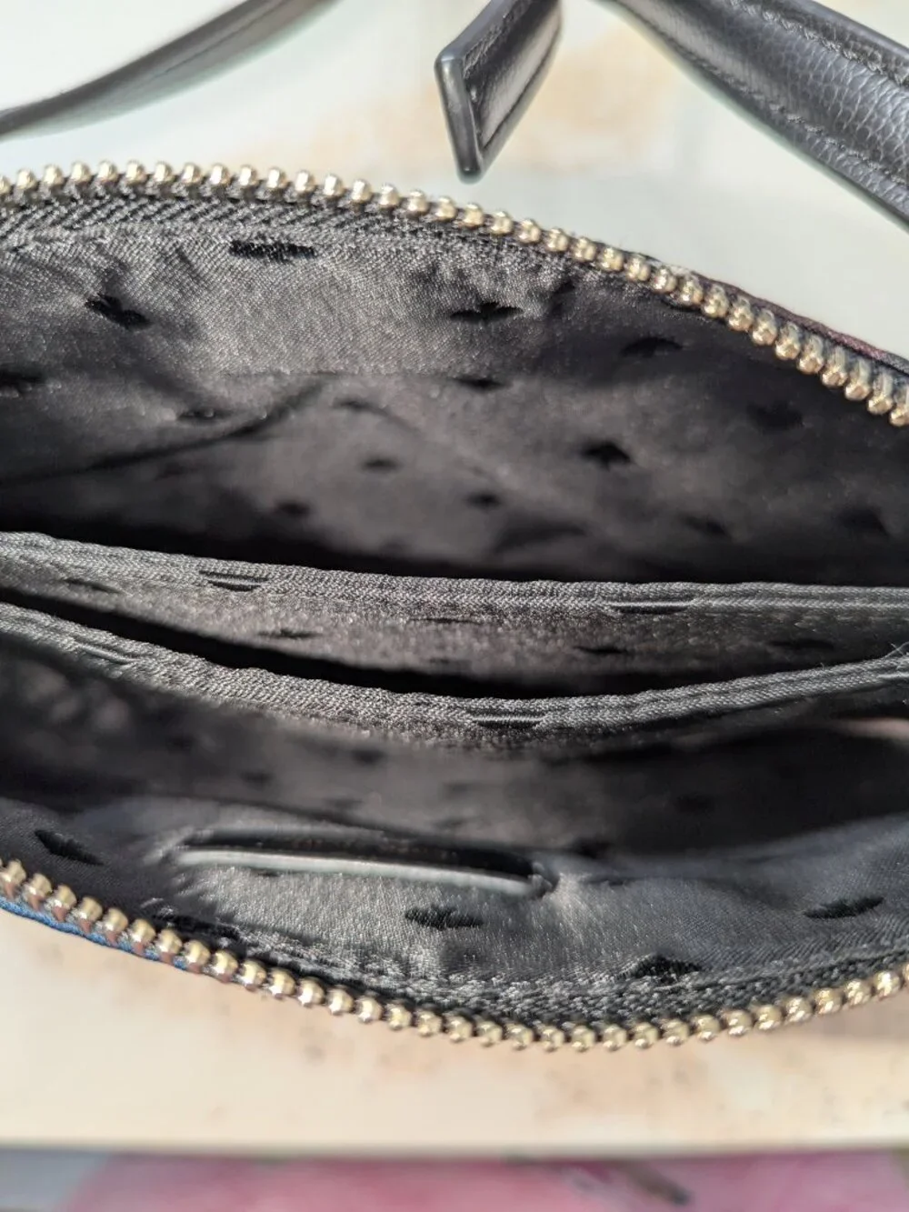 kate spade Black Floral Crossbody Bag
